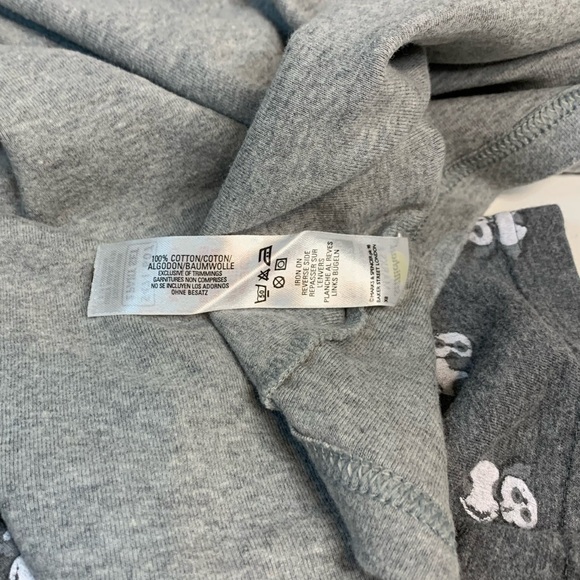 Marks & Spencer 2pc pajama set size Uk12 US8 medium grey with panda bears print - Picture 8 of 11